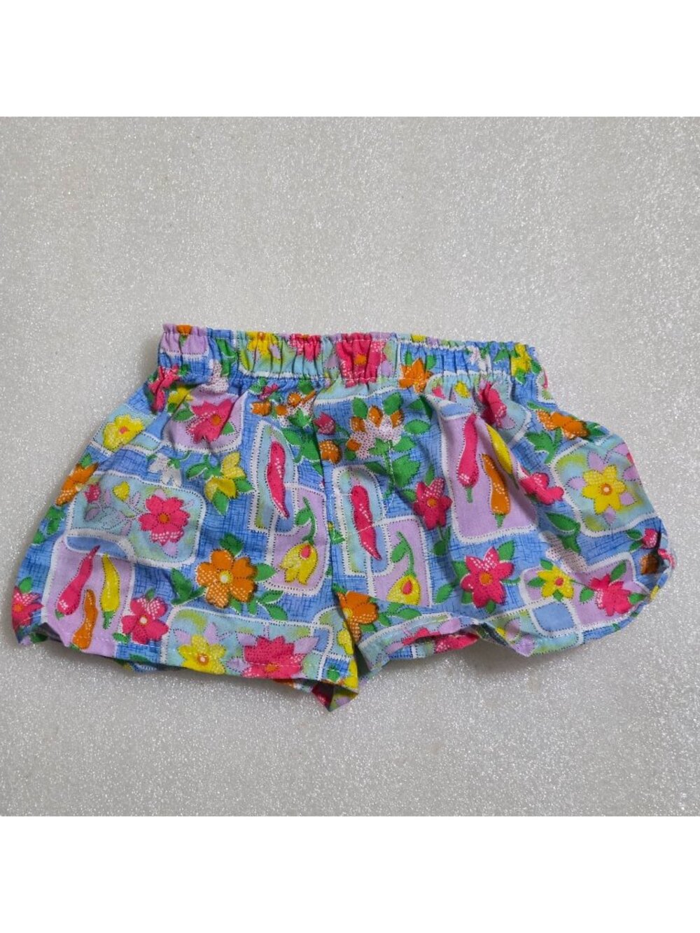 Build-a-Bear Vegetable Garden Multicolor Floral‎ Boxer Shorts w/ tail hole